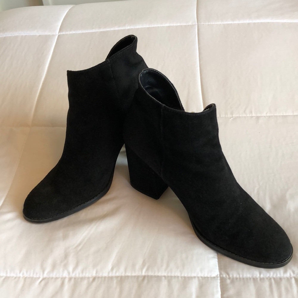 Zara Trafaluc Faux Suede Ankle Boots Size 9 (40)